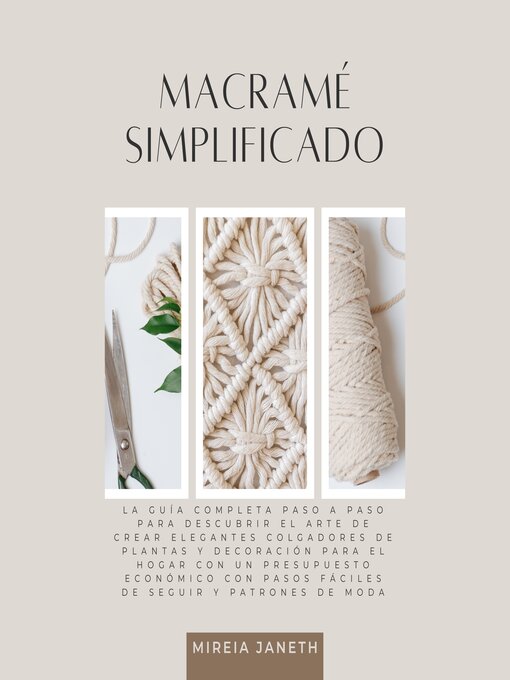 Title details for Macramé Simplificado by Mireia Janeth - Available